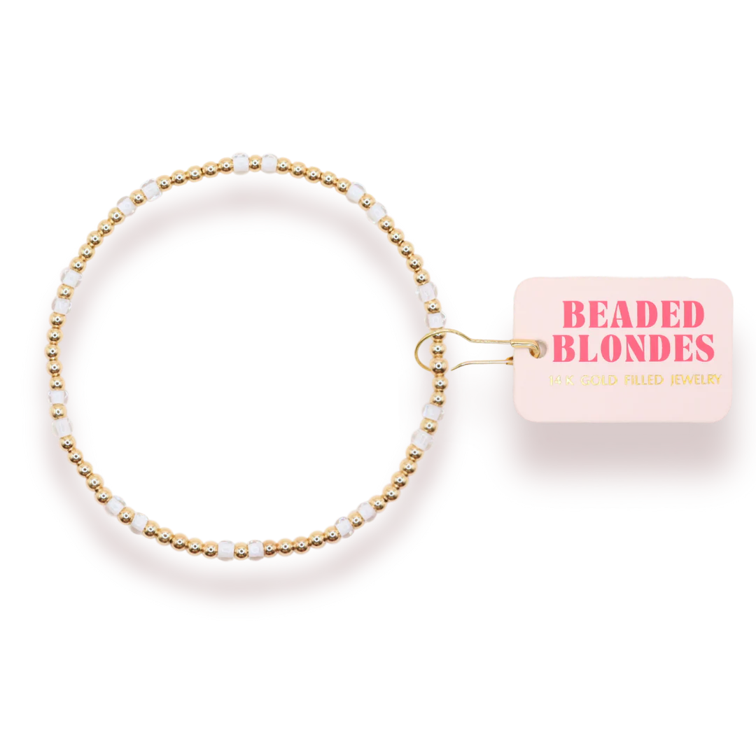 White Hazel Bracelet- Standard 6.75 inch