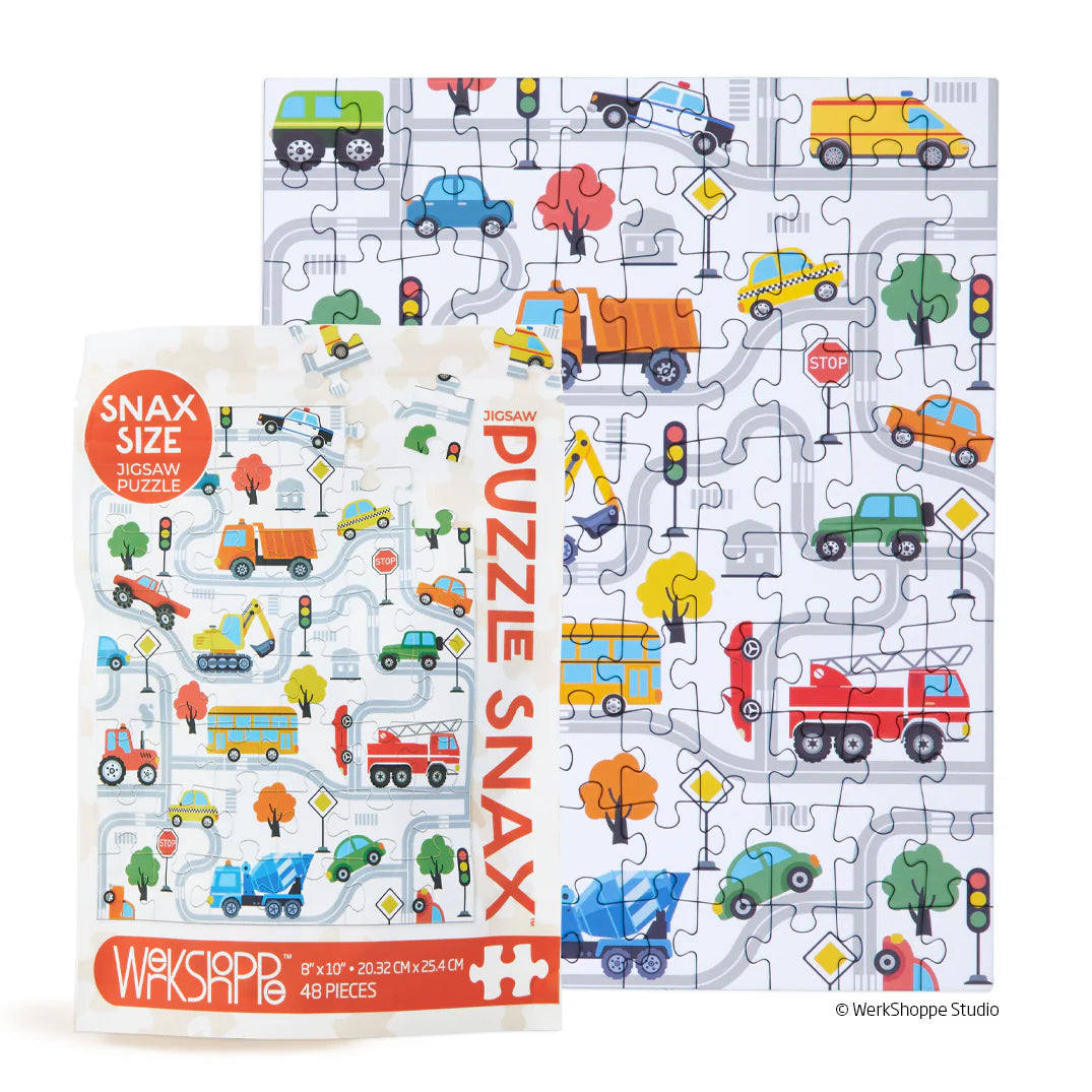 Trucks and Transportation 48 Piece Puzzle Snax