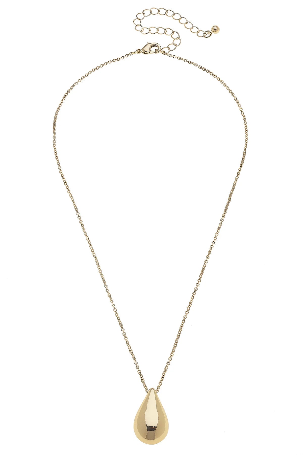 Cameron Puff Icon Necklace in Shiny Gold