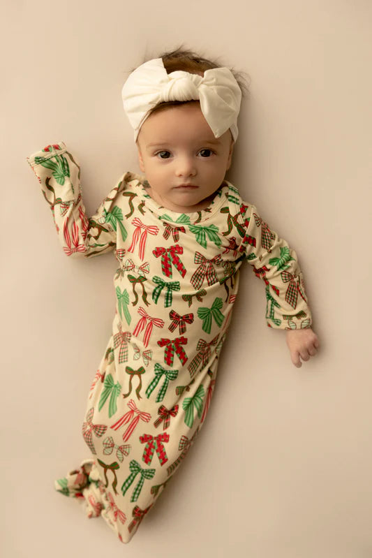 Knotted Gown - Holiday Bows