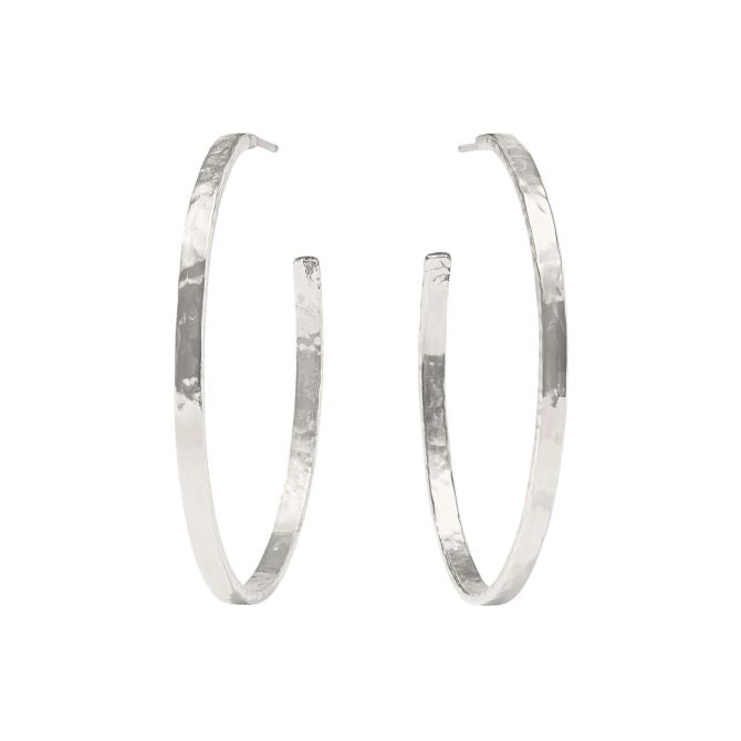 Crescent Hoop-Silver-XL