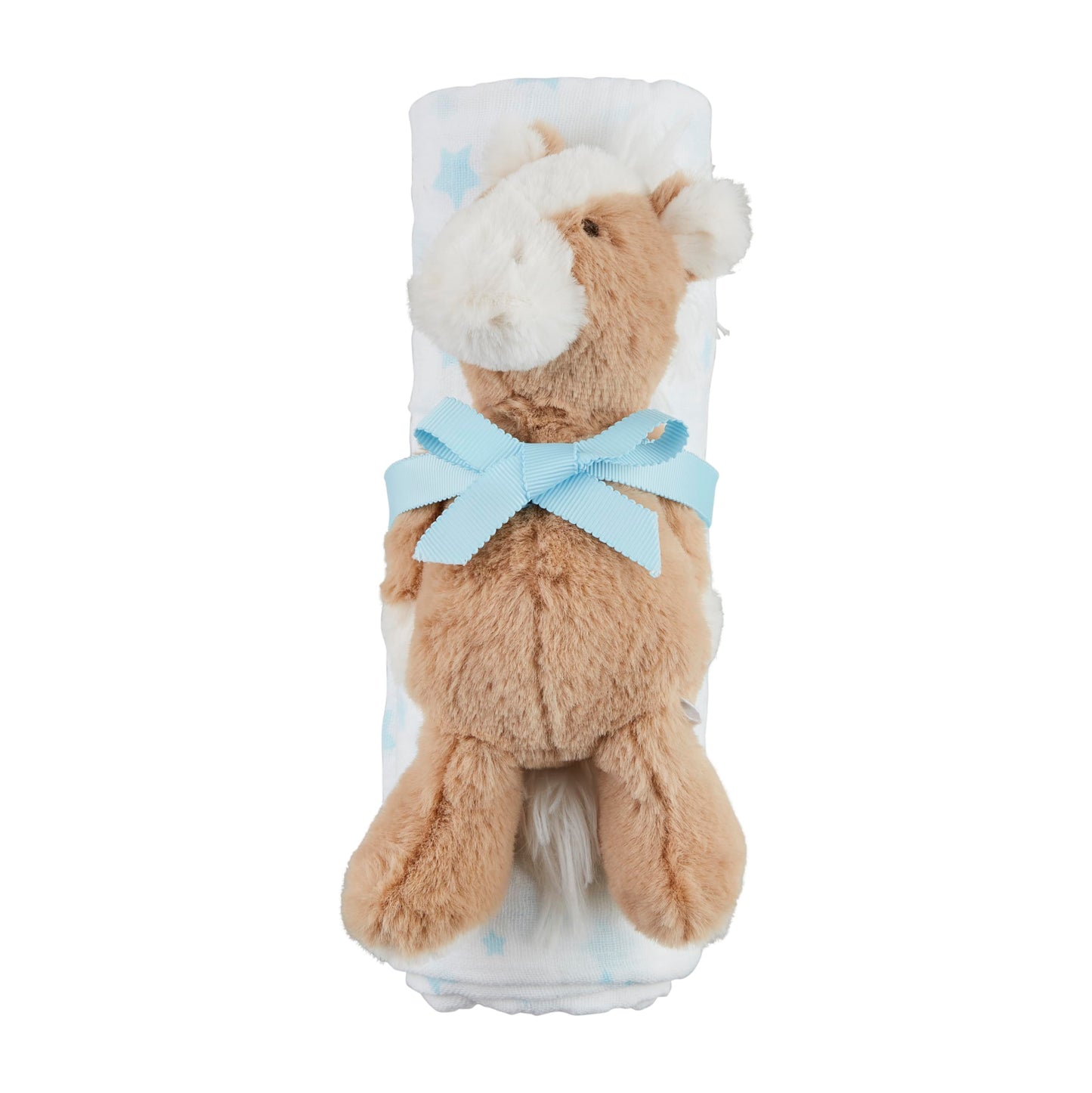 Blue Star Swaddle & Rattle Set