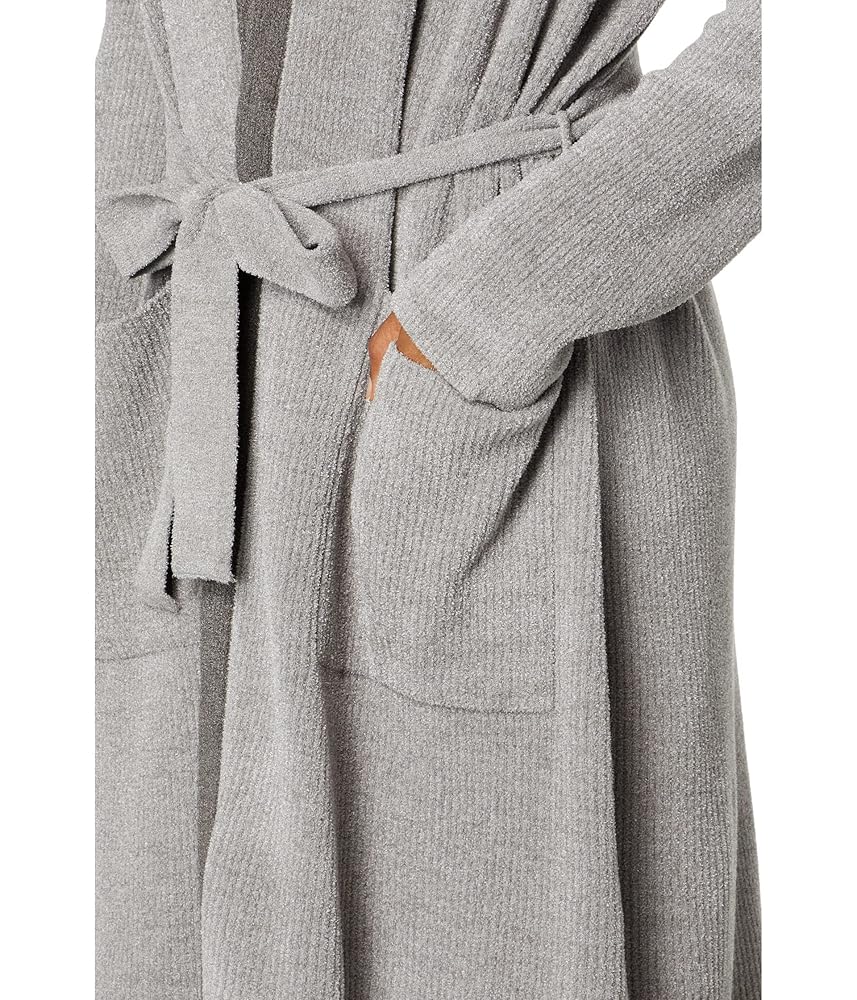 CCUL TIPPED RIBBED SHORT ROBE L-XL GRAY