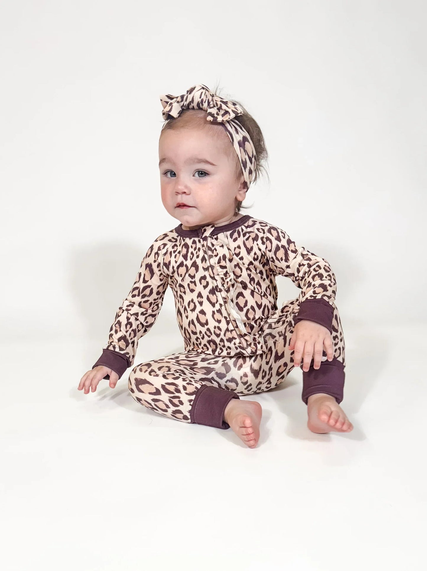 LS Zip PJ - Classic Leopard 3-6 mo