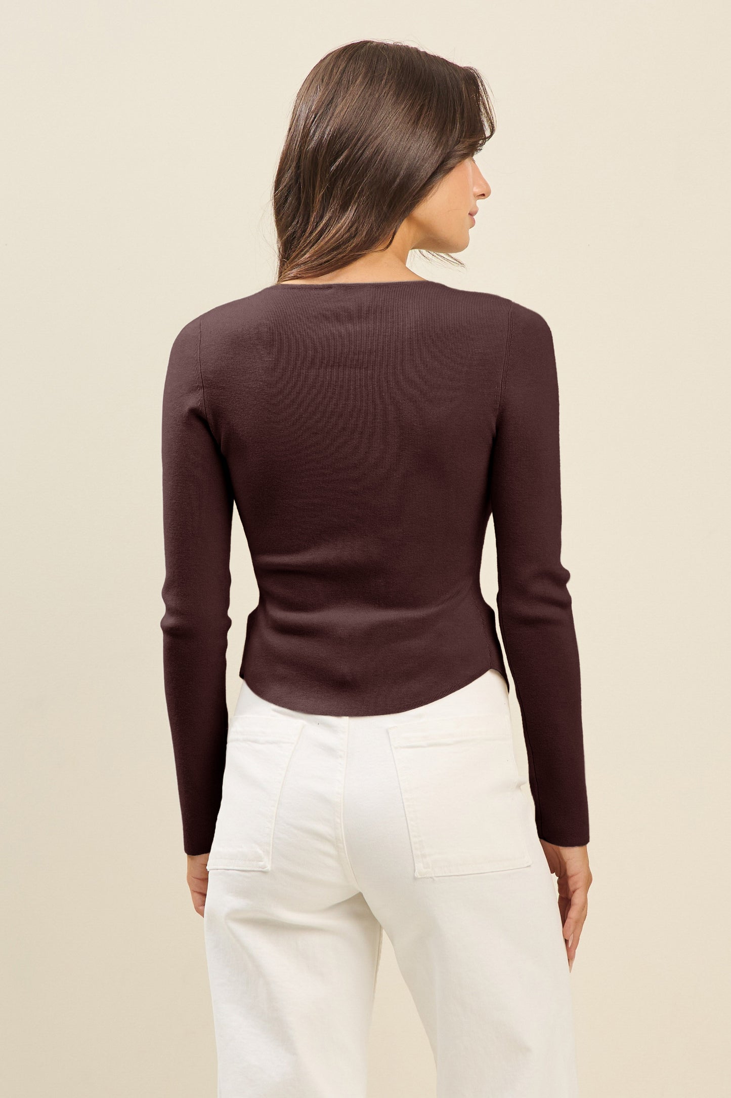 PLEATED SWEATER