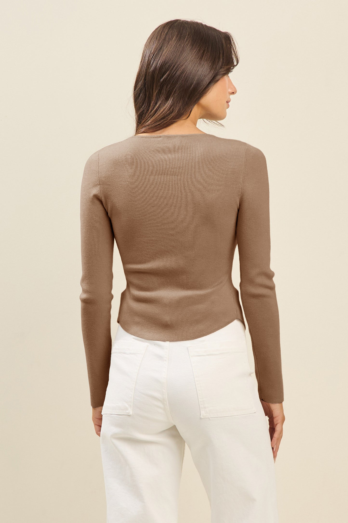PLEATED SWEATER