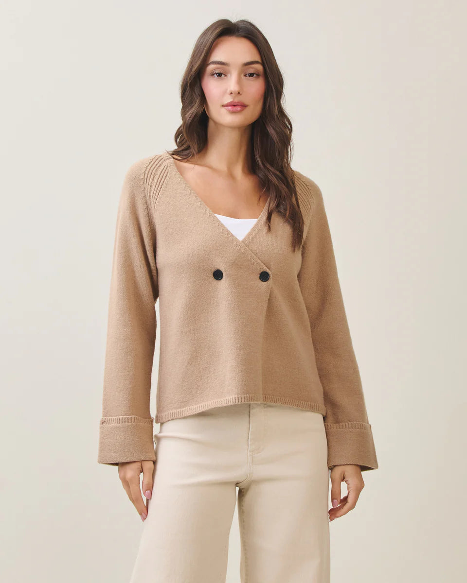 OVERLAP SWEATER CARDIGAN