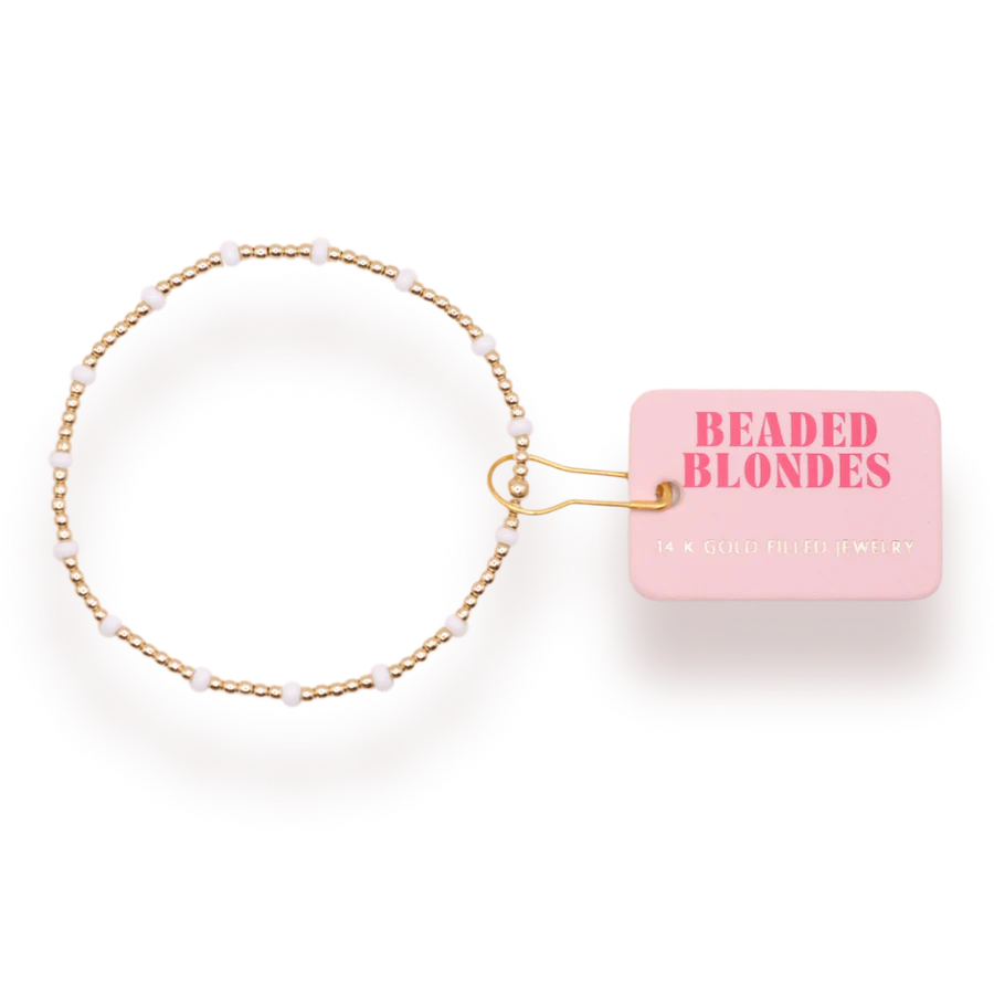 White Dainty Poppi Bracelet
