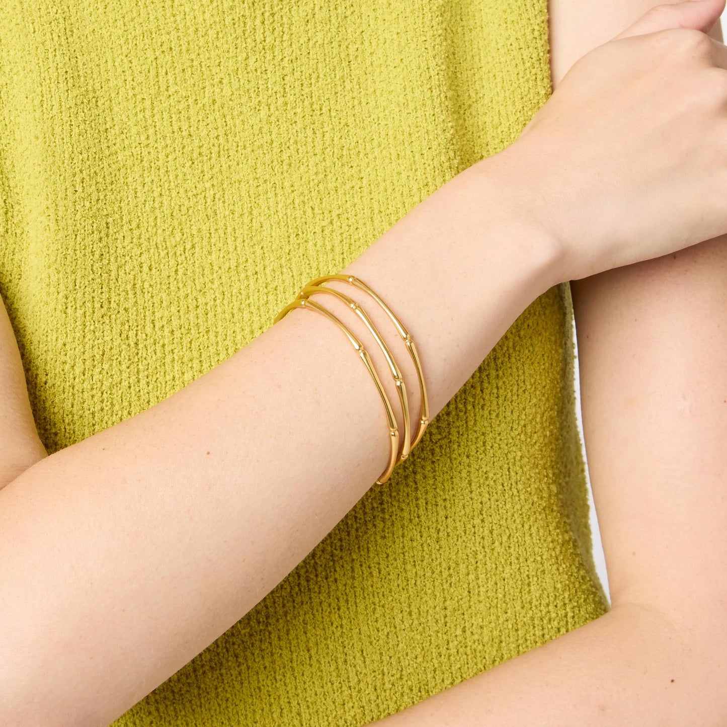 Bamboo Bangle Gold L