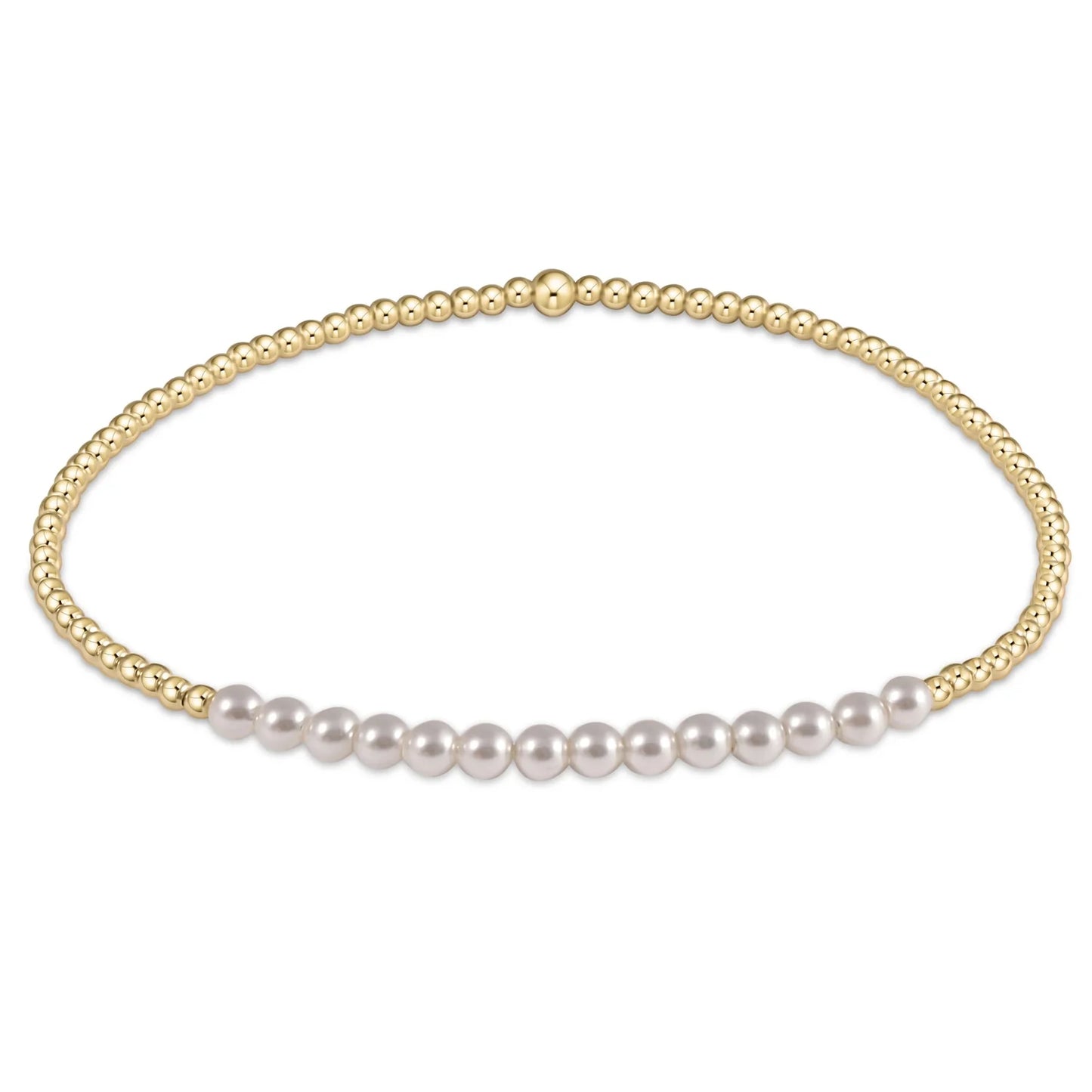GOLD BLISS 2 MM PEARL BRACELET