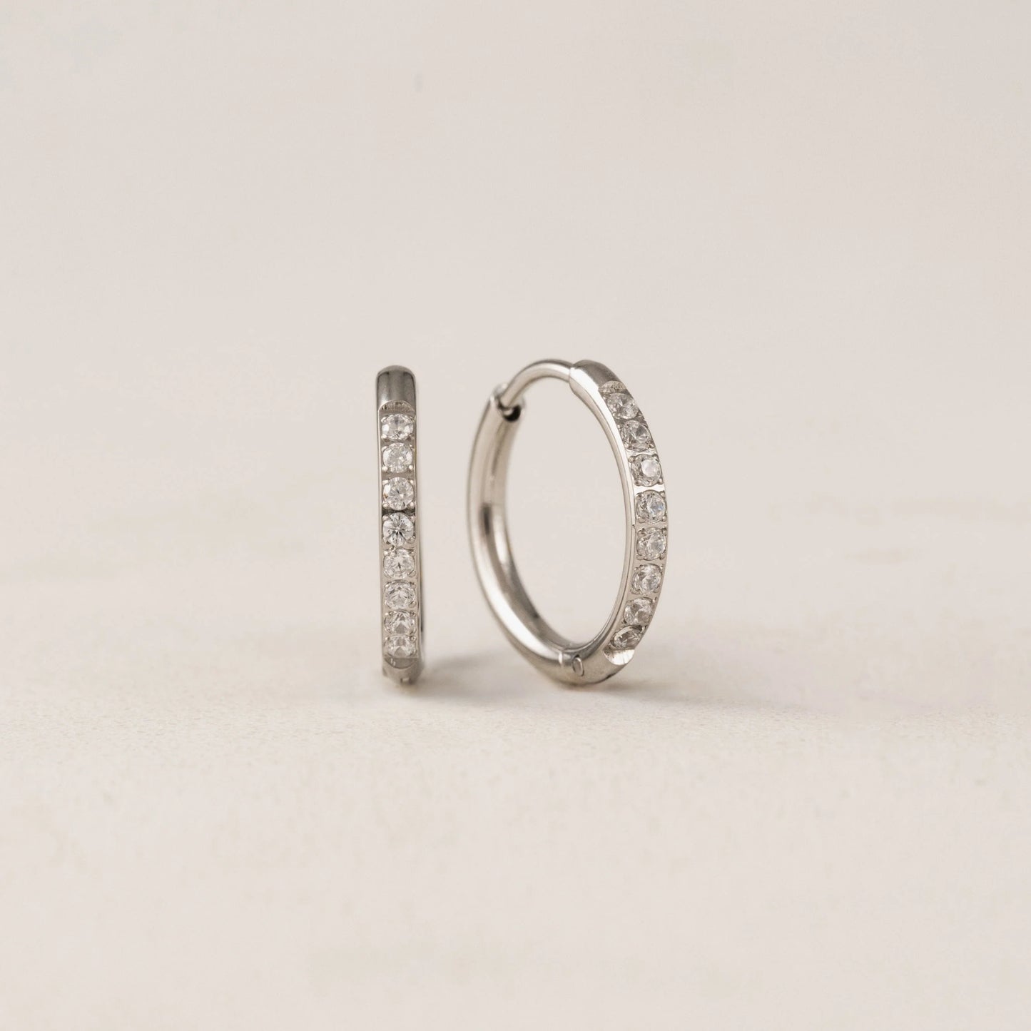 Evie 15mm Hoops - Silver