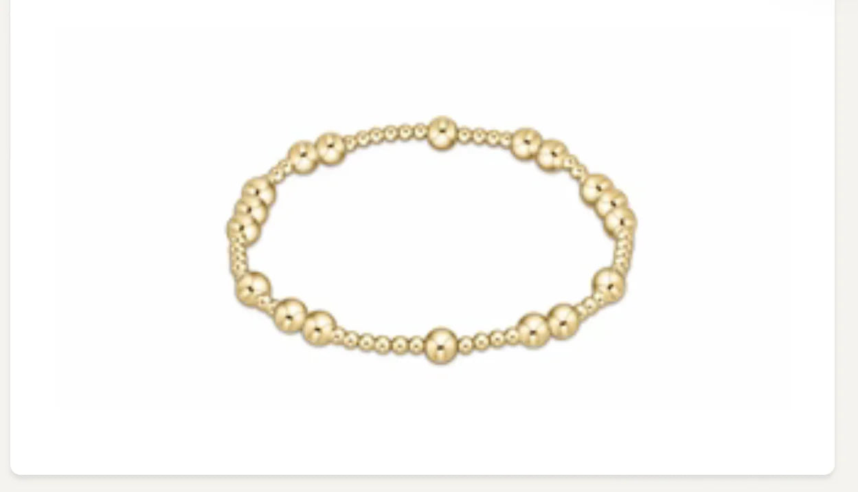 HOPE UNWRITTEN 5MM BEAD GOLD