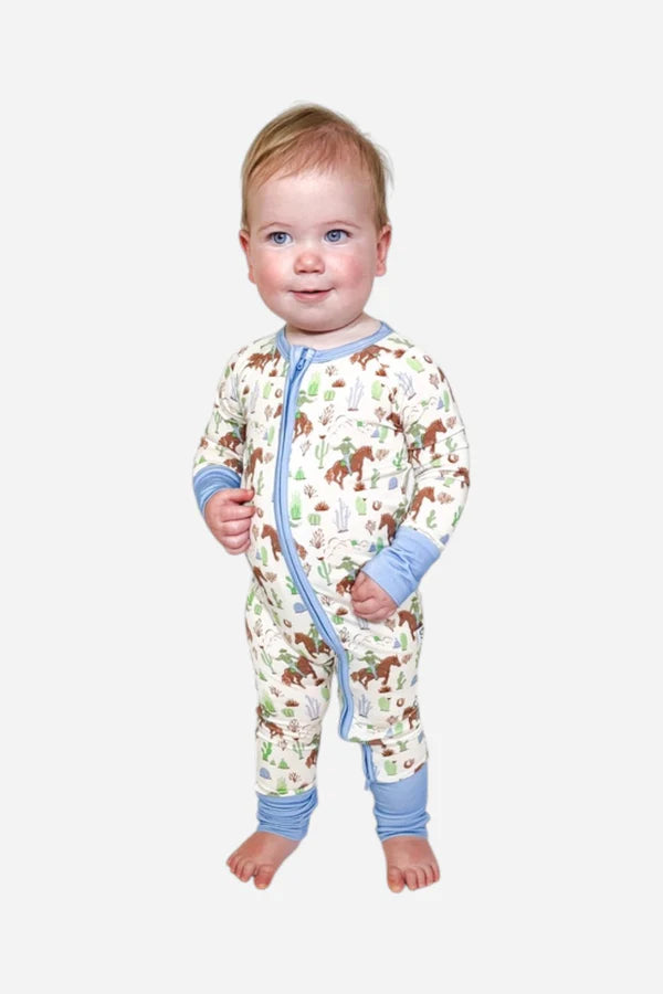 LS Zip PJ - Saddle Up, Cowboy 3-6 mo