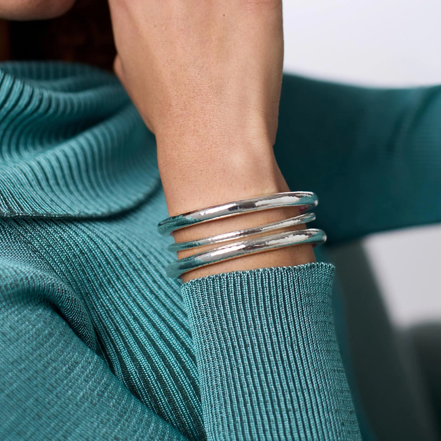 HAVANA BANGLE-SILVER