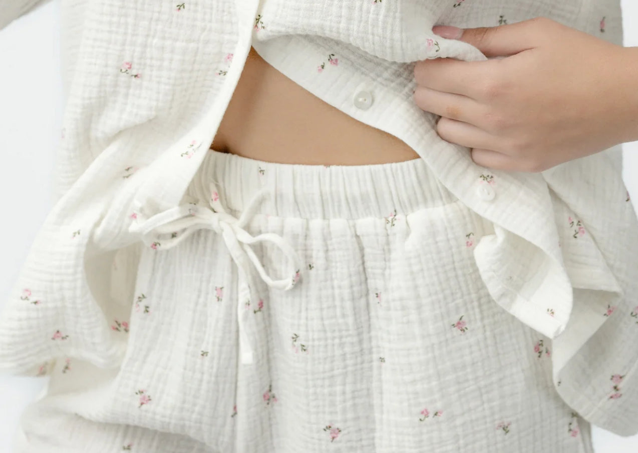 Muslin Ditsy Short Sleeve Short Set