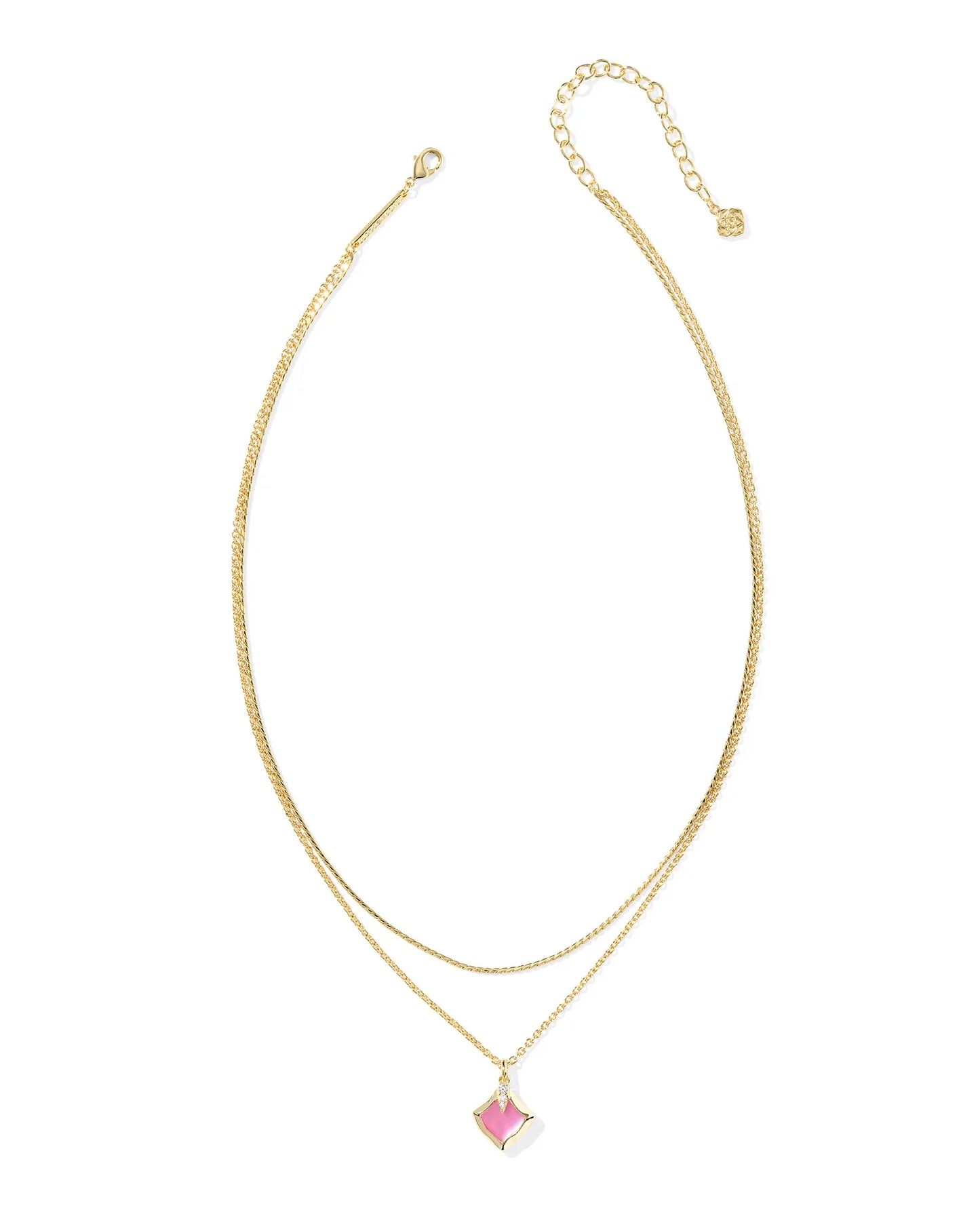 JOELLE MULTI STRAND NECKLACE GOLD AZALEA ILLUSION