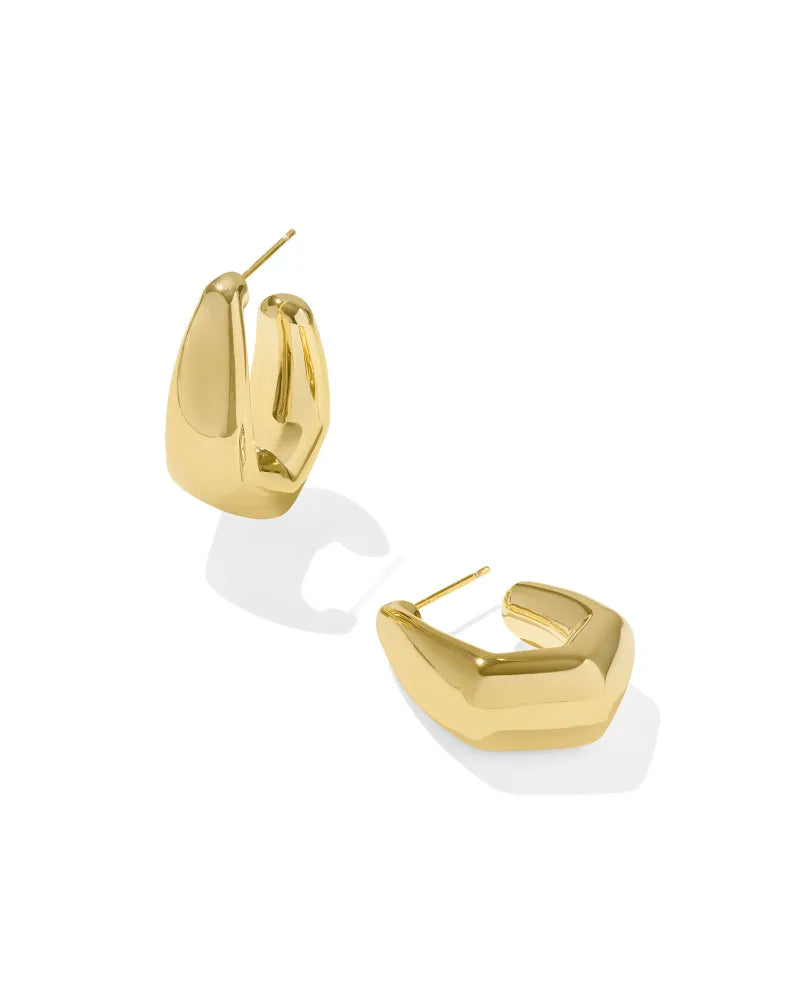 KAIA SMALL HOOP EARRINGS GOLD