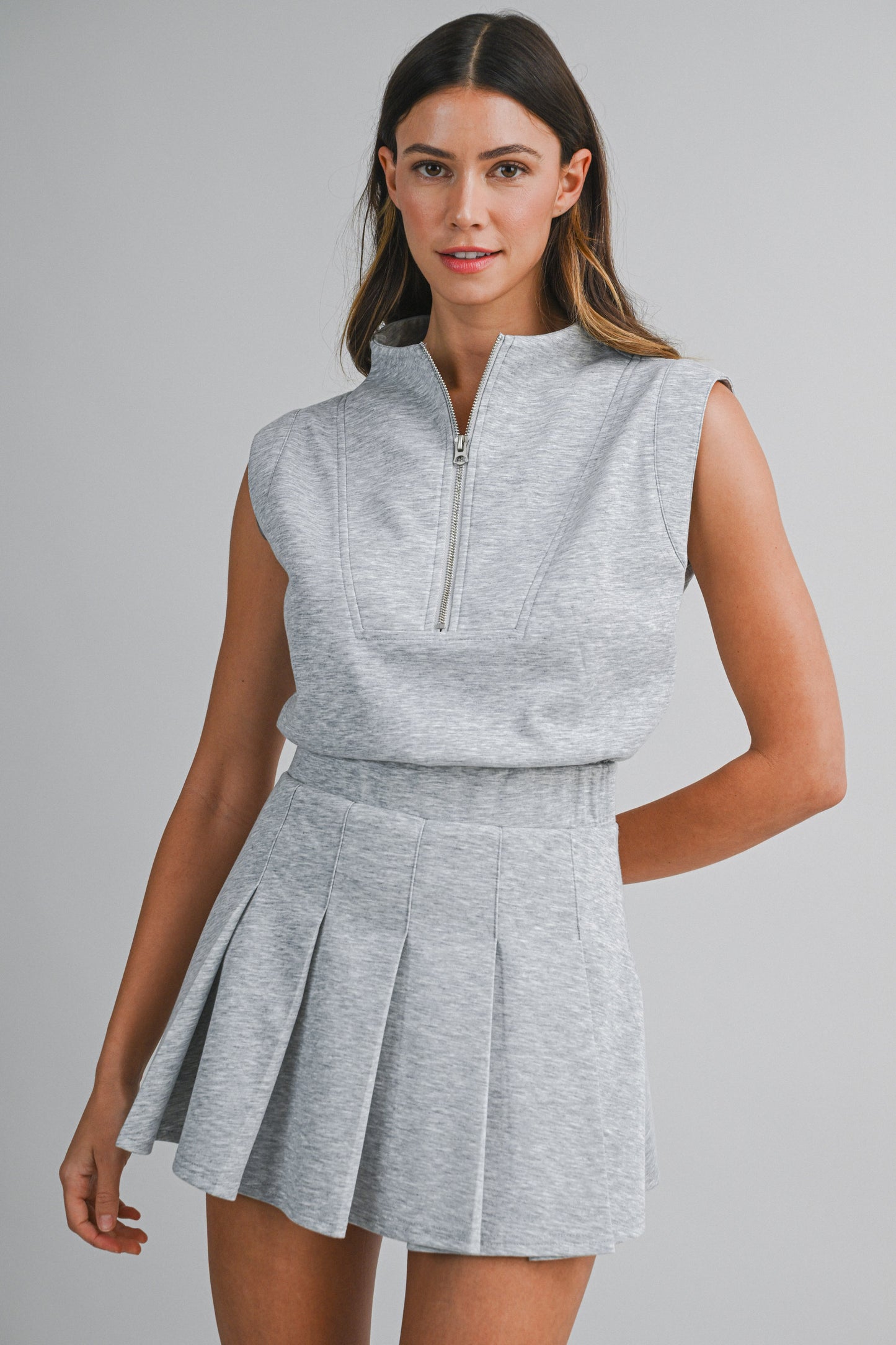 SQUARE NECK MIDI DRESS