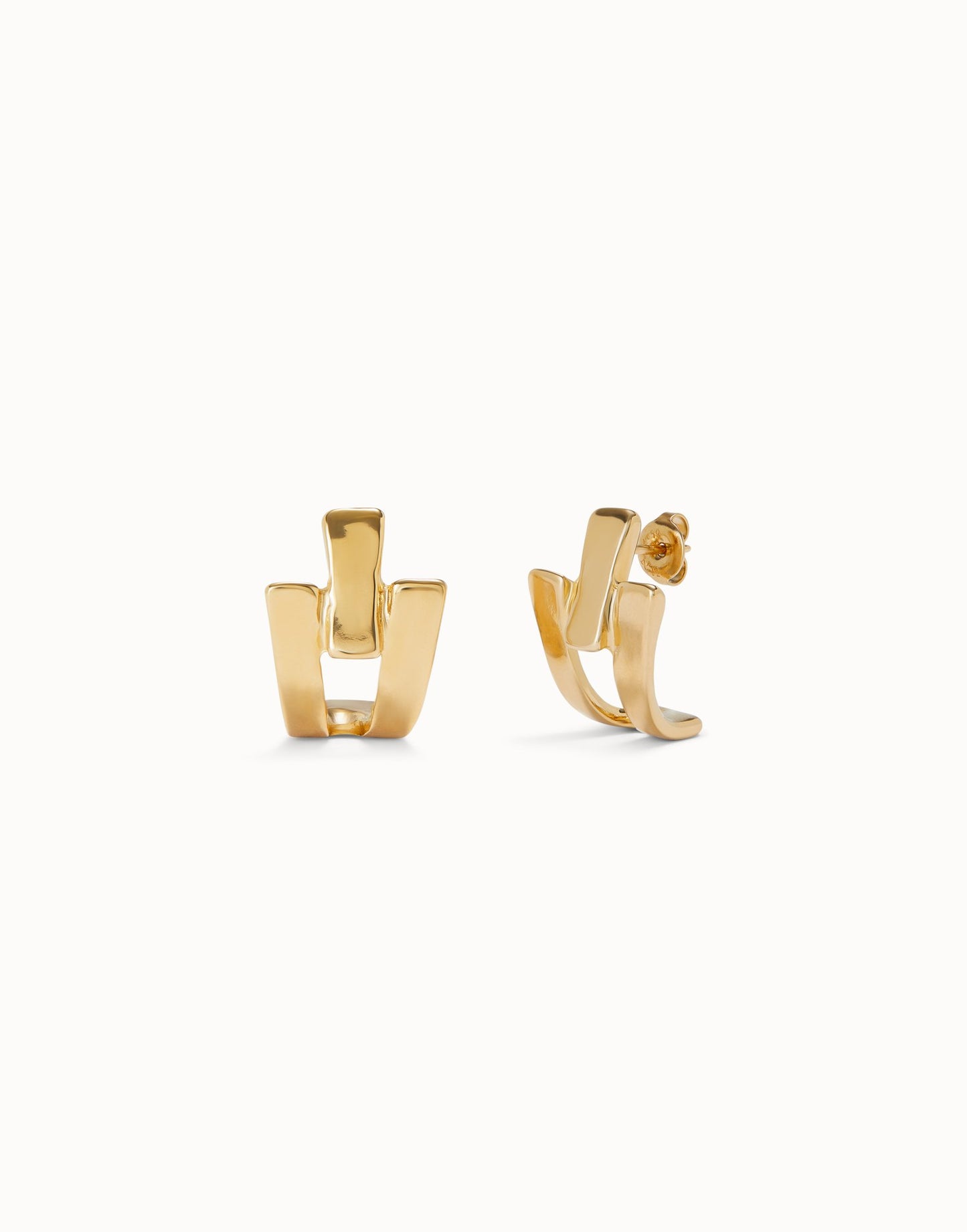 18k gold plated metal alloy earing
