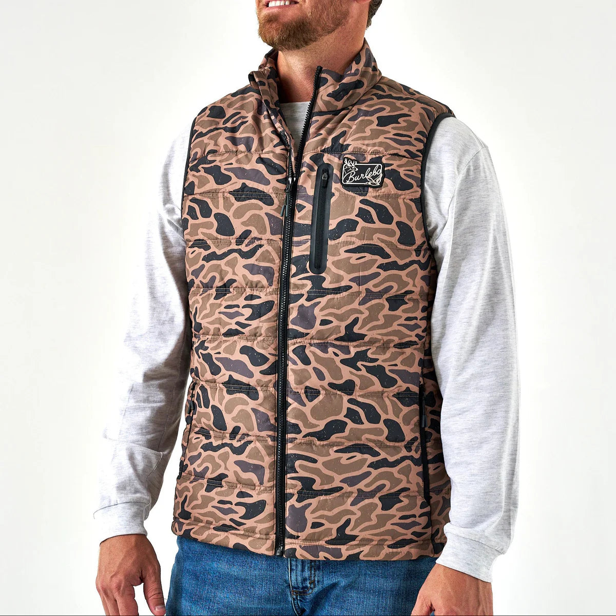 Puffer Vest - Gauge Camo Large