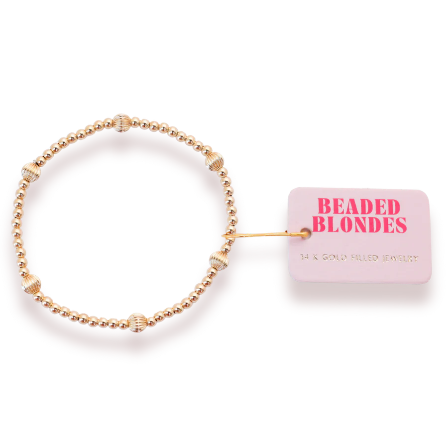 Claire Fluted Gold Bracelet