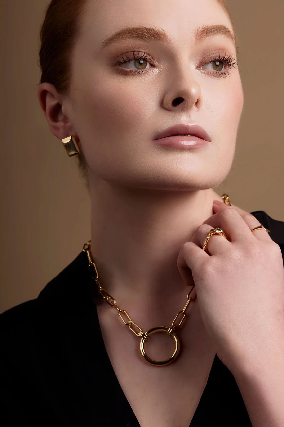 Square Puffy Stud Earring