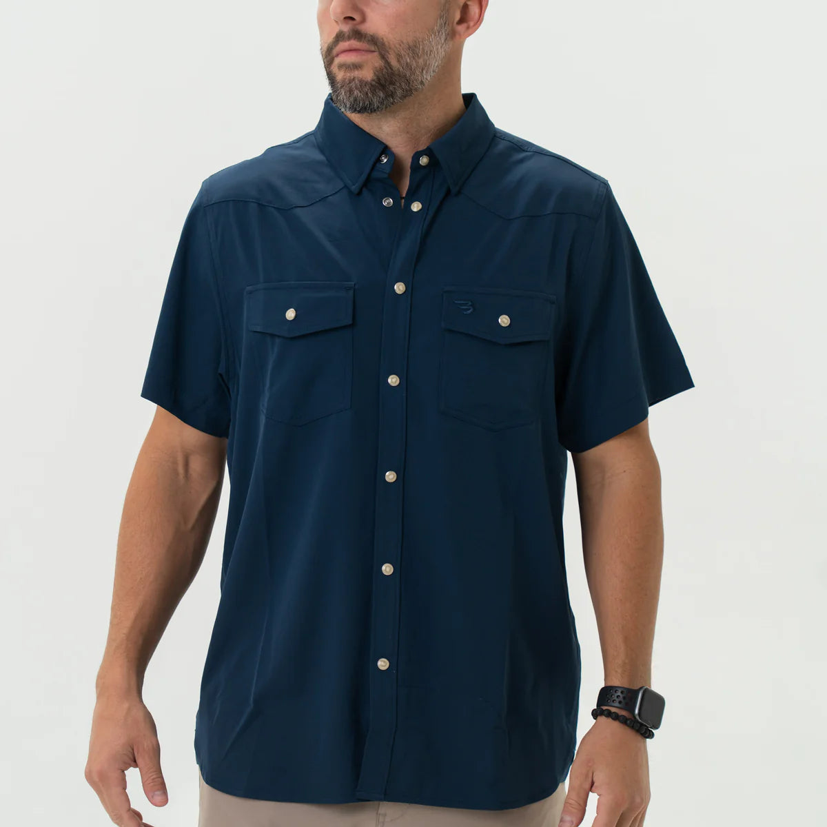 Performance Western Shirt - Navy Small