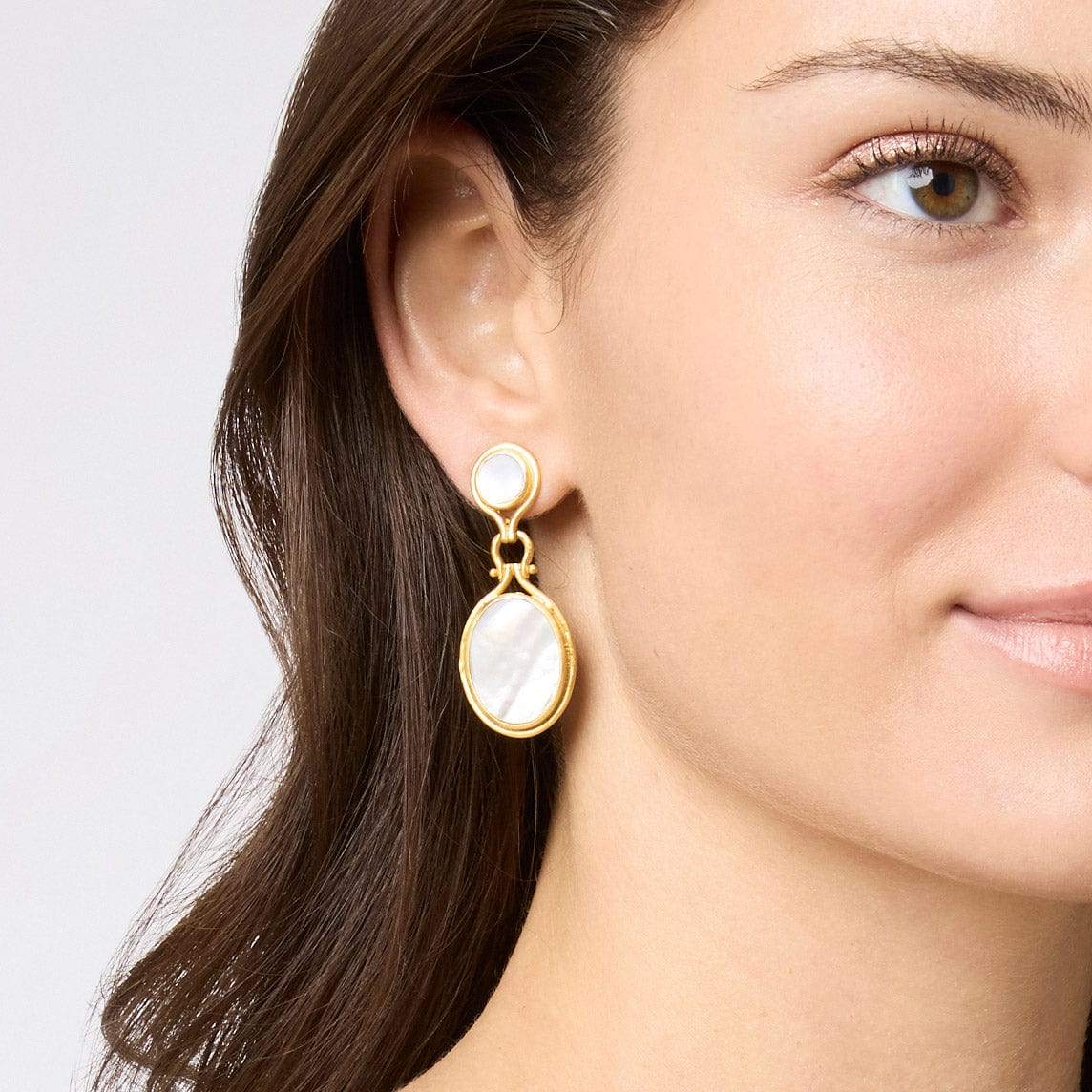 Saratoga Statement Earring Mother of Pearl
