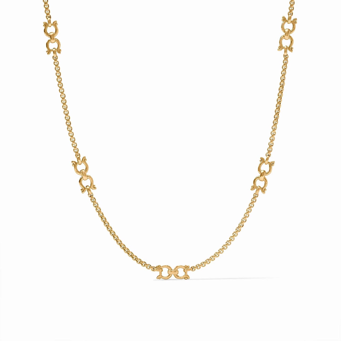 Saratoga Station Necklace Gold