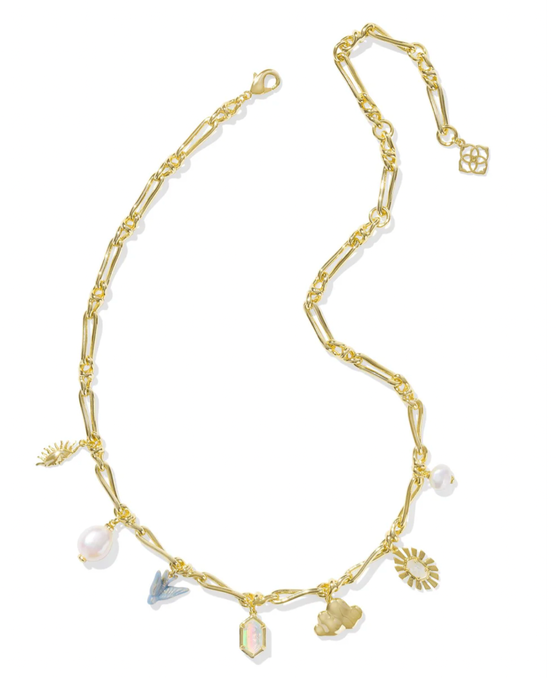 MELODY CHARM NECKLACE GOLD NEUTRAL MIX