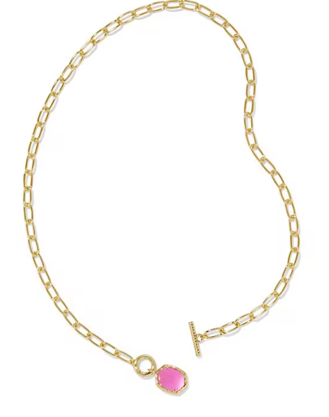 DAPHNE LINK AND CHAIN NECKLACE GOLD AZALEA ILLUSION