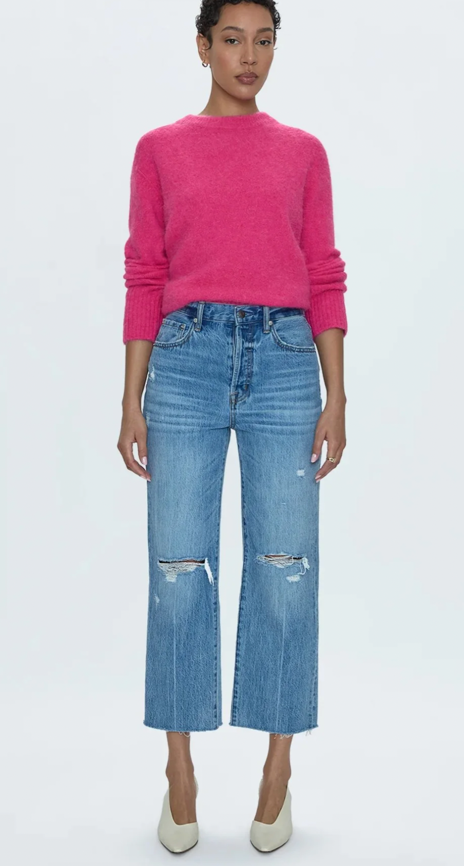 CASSIE CROP HIGH RISE STRAIGHT CROP