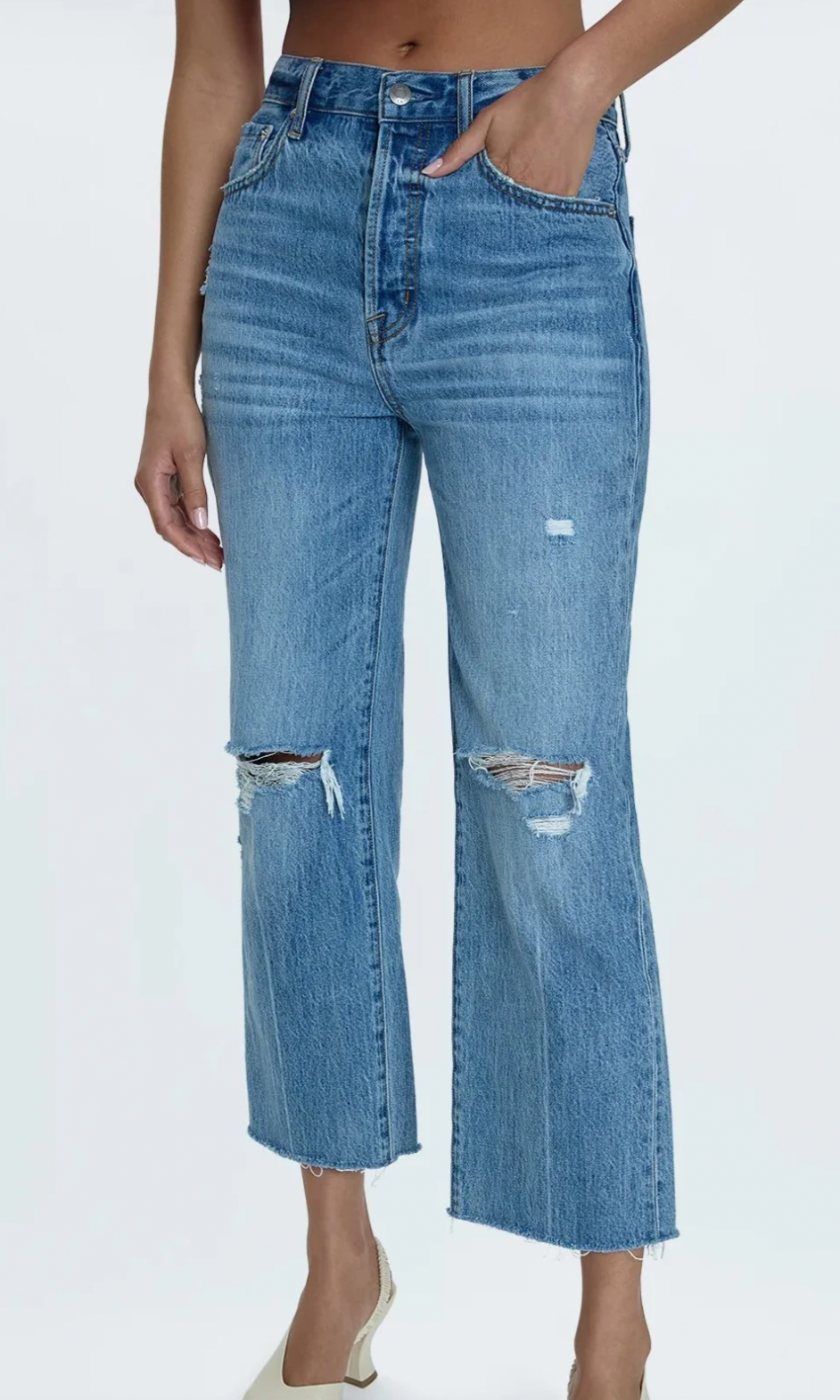 CASSIE CROP HIGH RISE STRAIGHT CROP