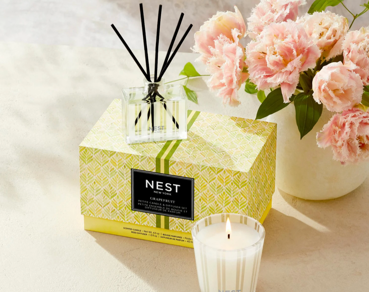 Petite Candle & Reed Diffuser GRAPEFRUIT