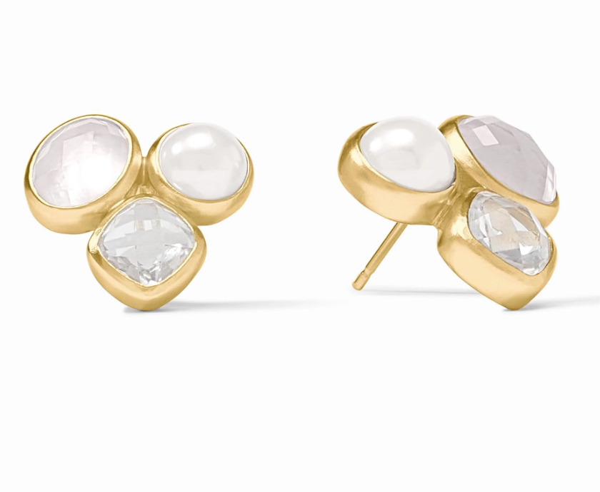 Kaleidoscope Statement Stud-Iridescent Clear Crystal-OS