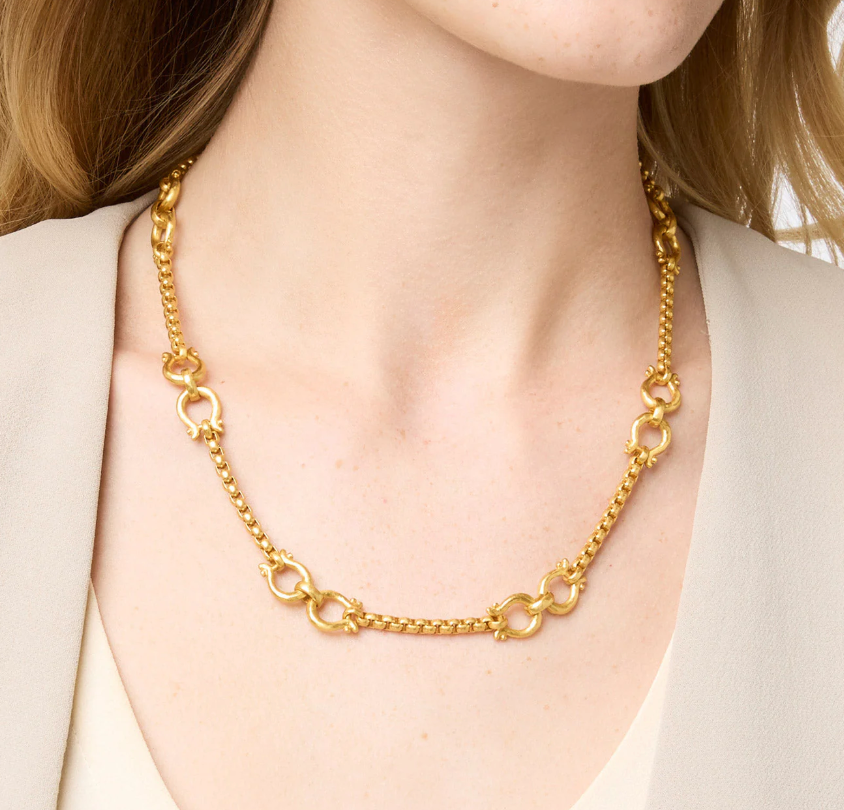 Saratoga Demi Link Necklace-Gold-OS