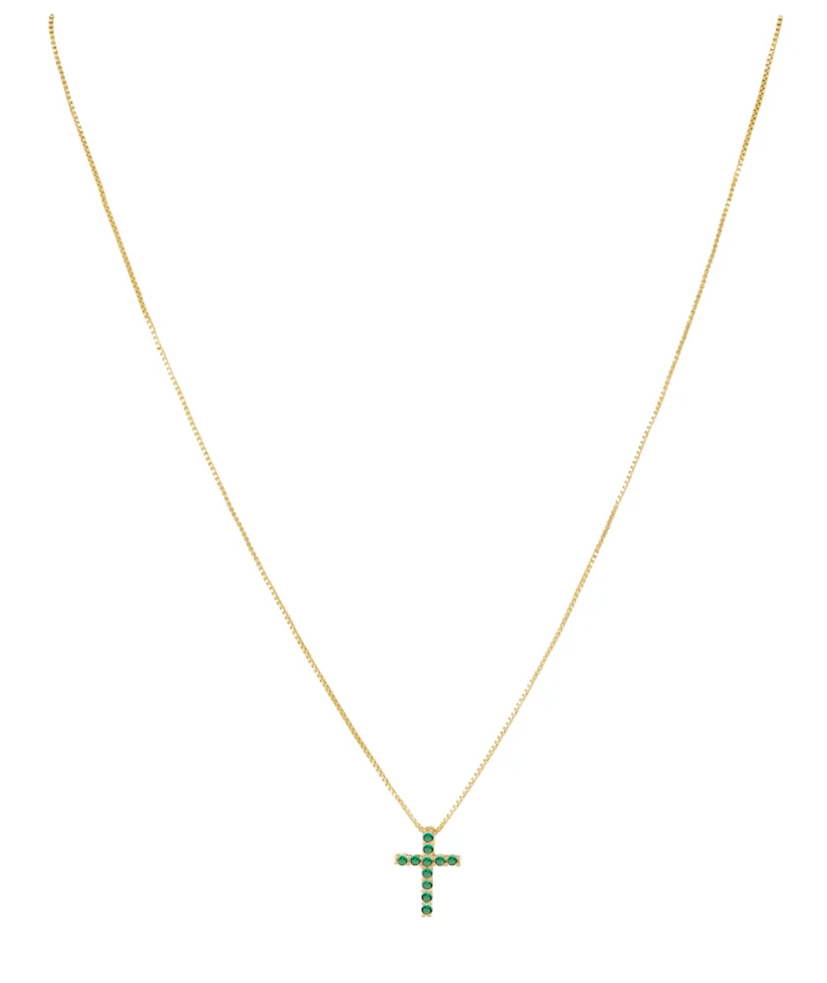 Raya CZ Cross Emerald