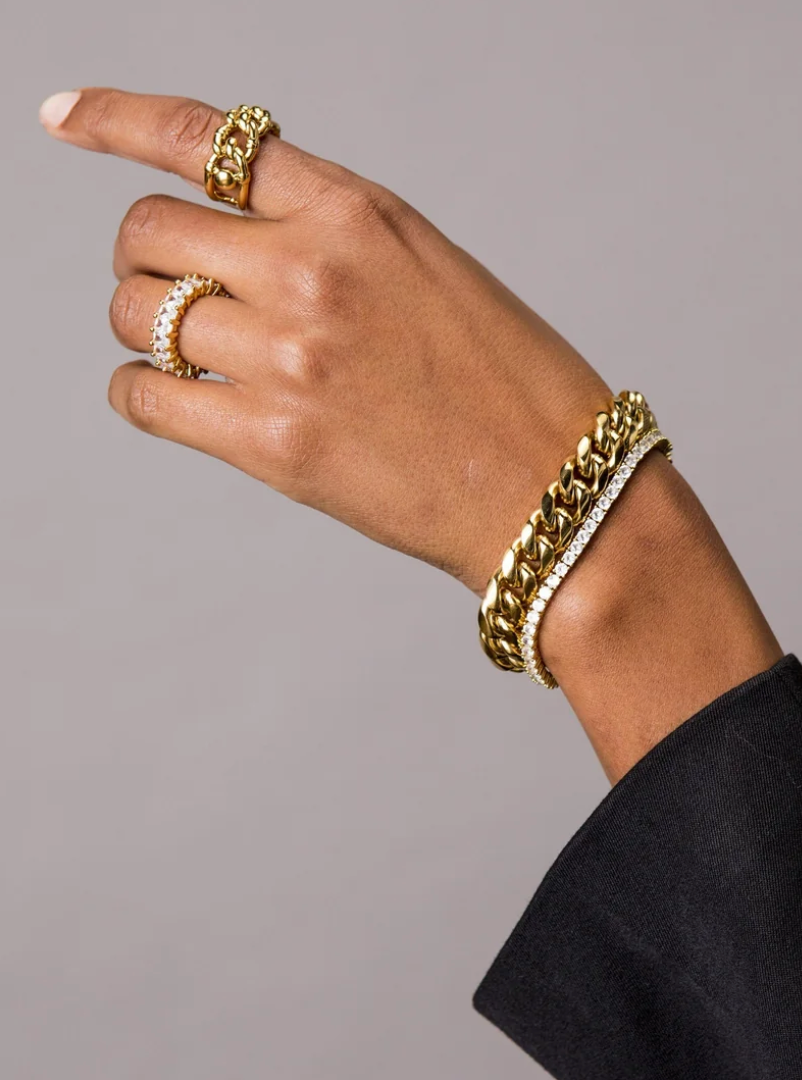 Karla Tennis Bracelet Silver 6.5