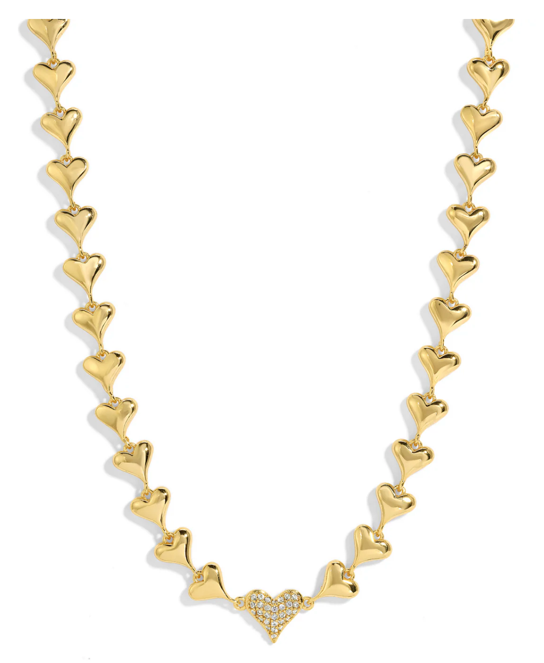 Mariah Pave Heart Necklace