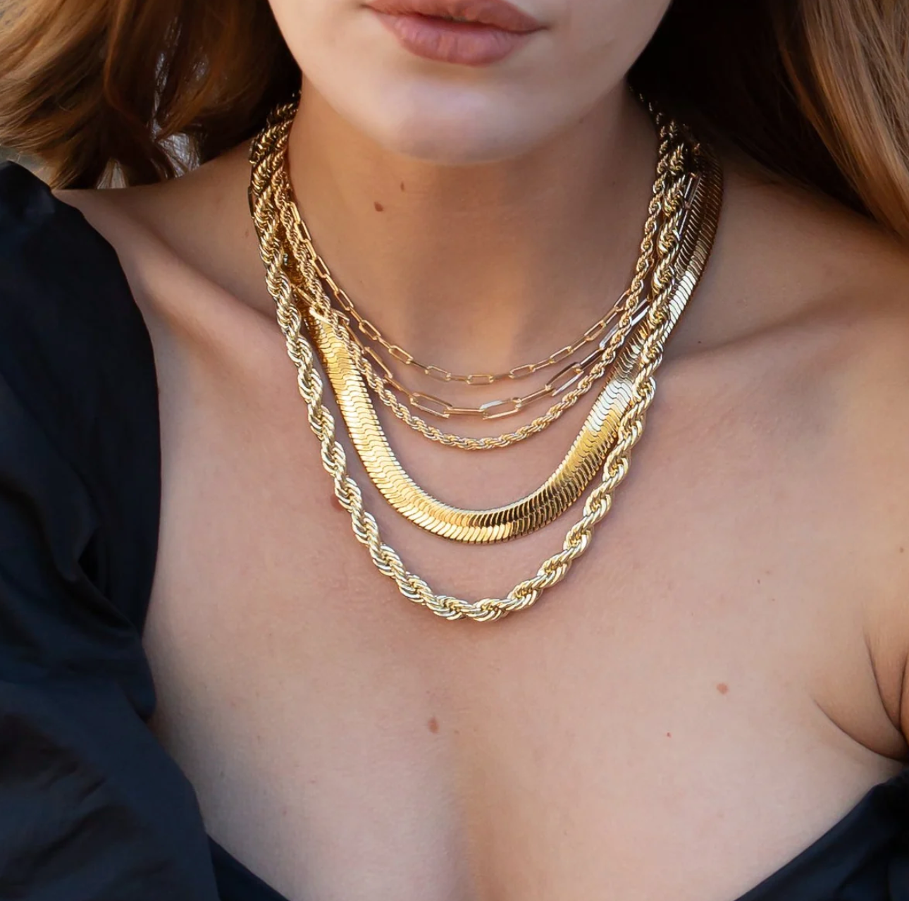 Valentina Necklace Gold