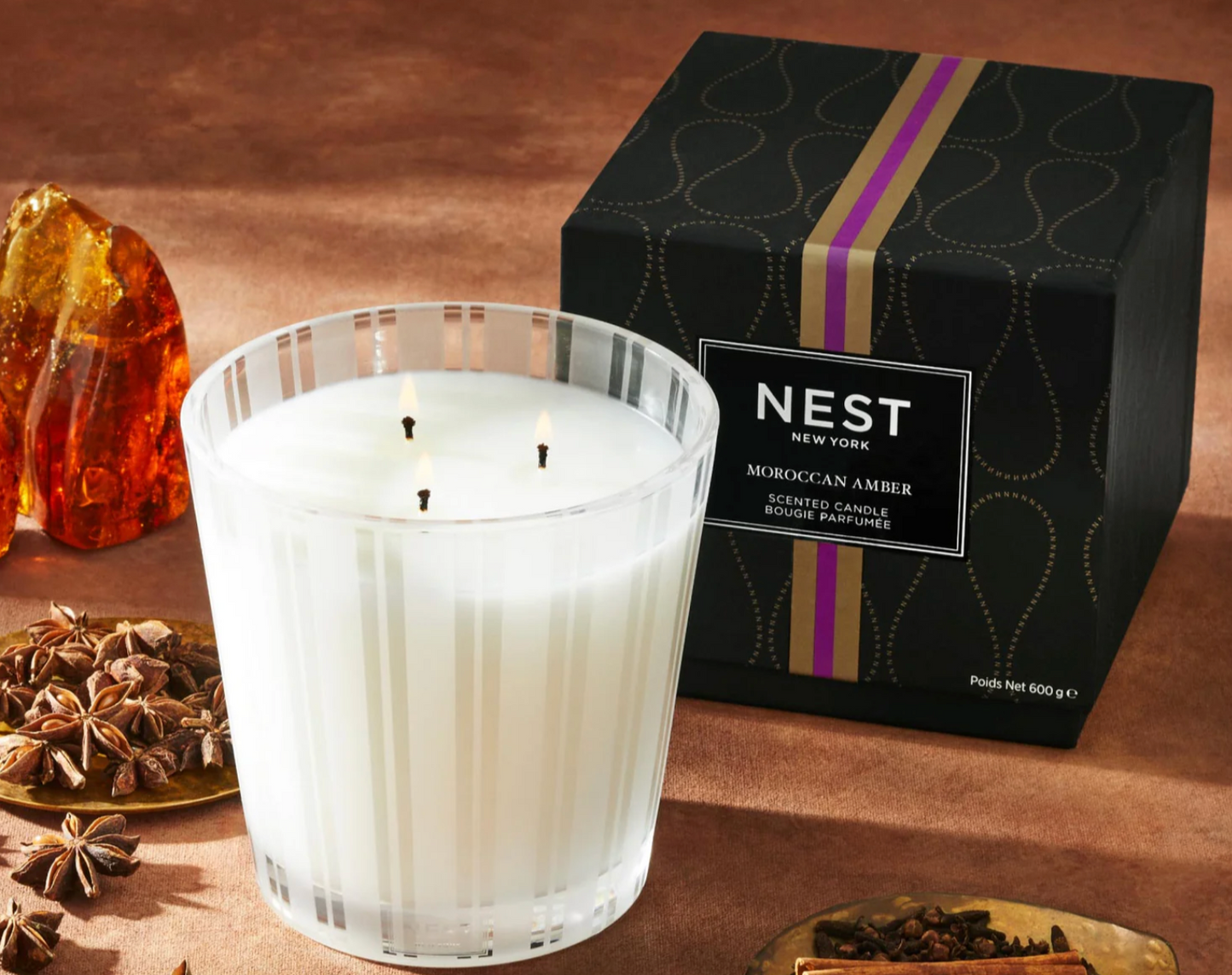 NEST 3-Wick Candle 21.1oz MOROCCAN AMBER