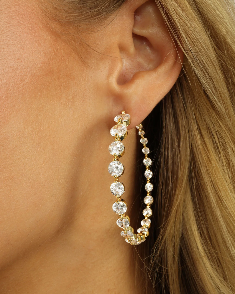 She's an Icon Hoops 2' GOLD-WHITE O/S