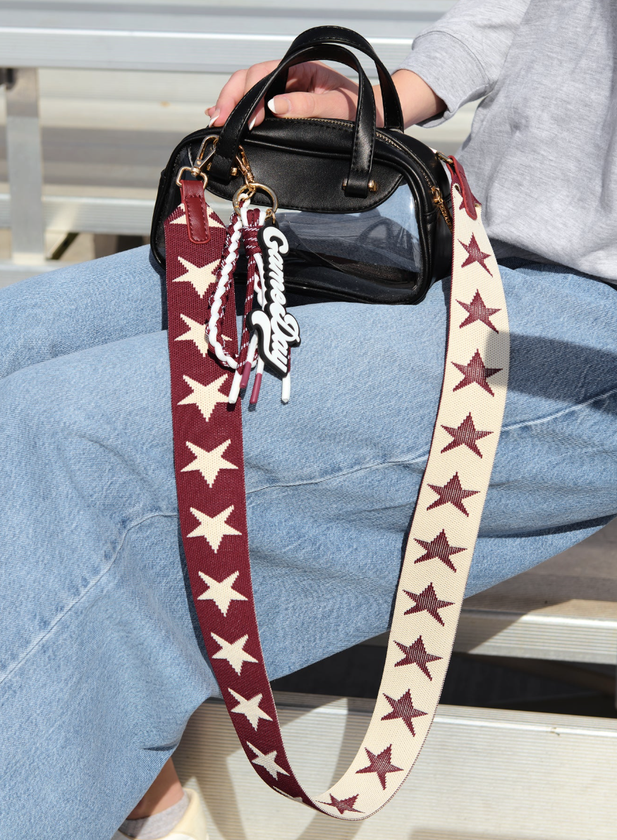 STARS GAME DAY STRAP,MAROON