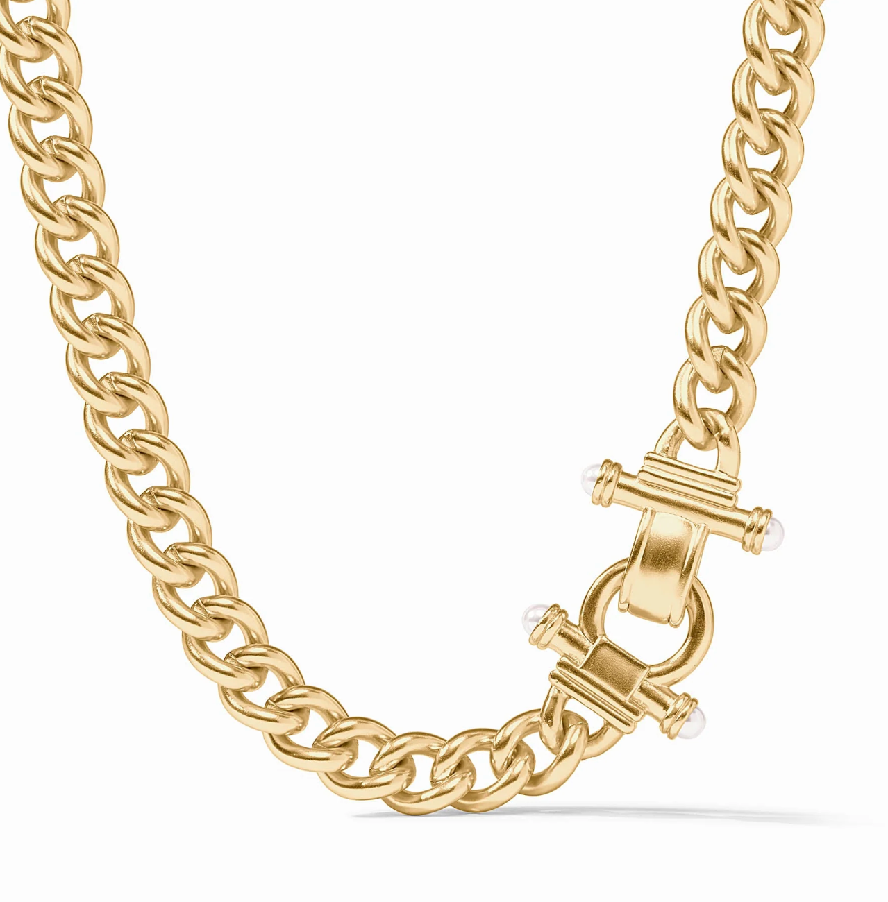 Dolce Demi Link Necklace-Pearl-OS