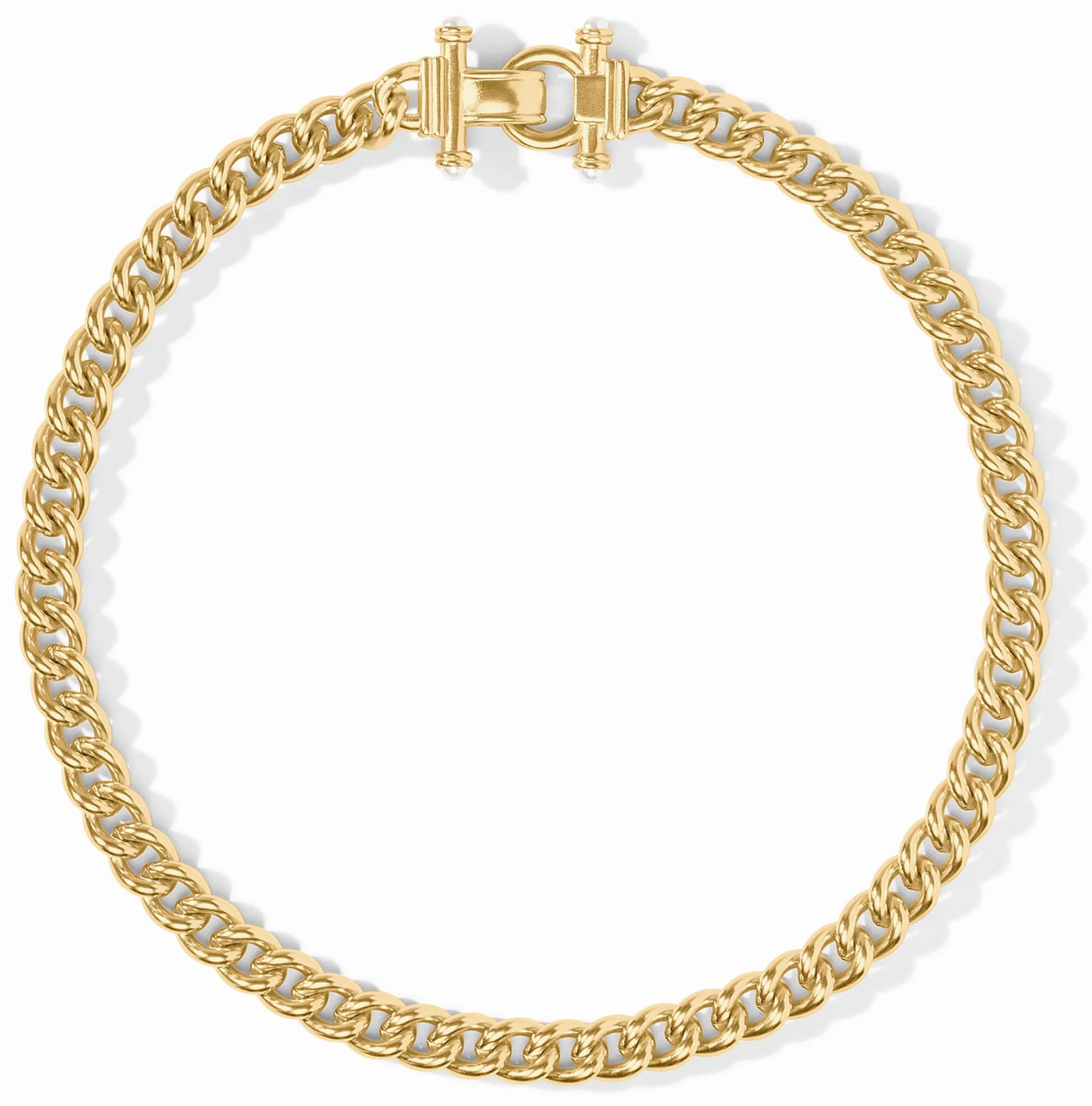 Dolce Demi Link Necklace-Pearl-OS