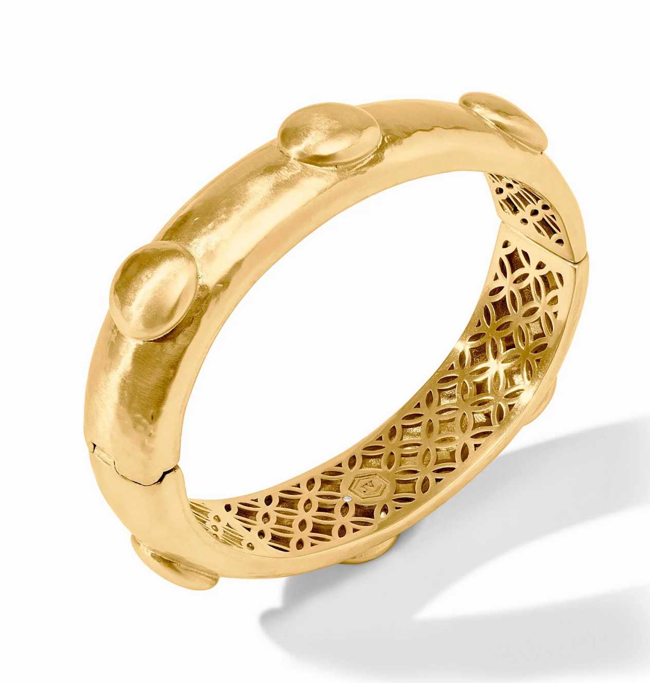 Solara Hinge Bangle-Gold-OS
