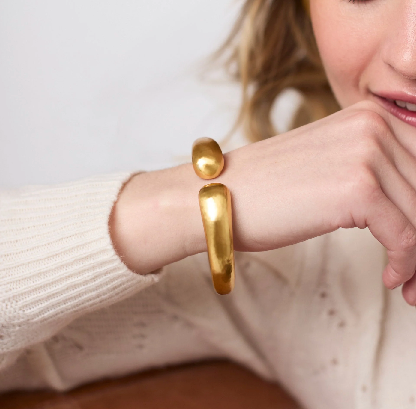 Solara Demi Cuff-Gold-OS
