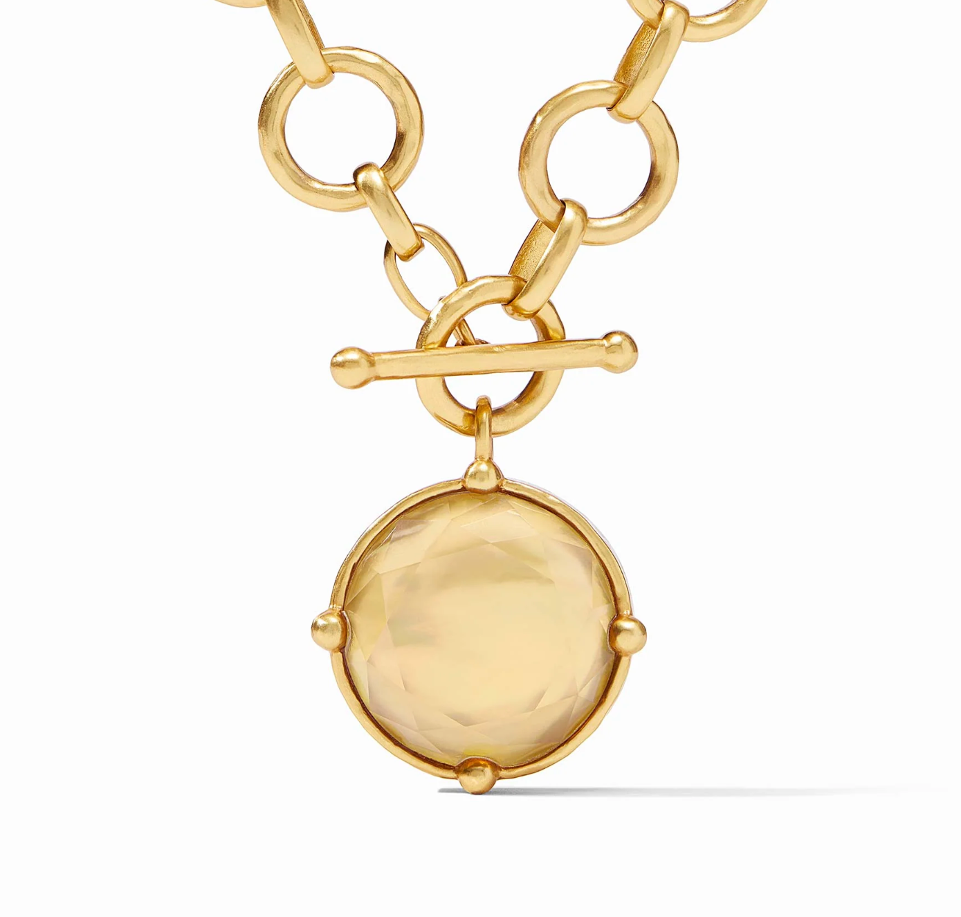 Honeybee Statement Necklace-Iridescent Champagne-OS