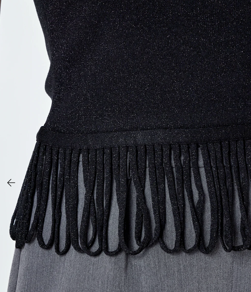 LUREX KNIT LOOP TOP