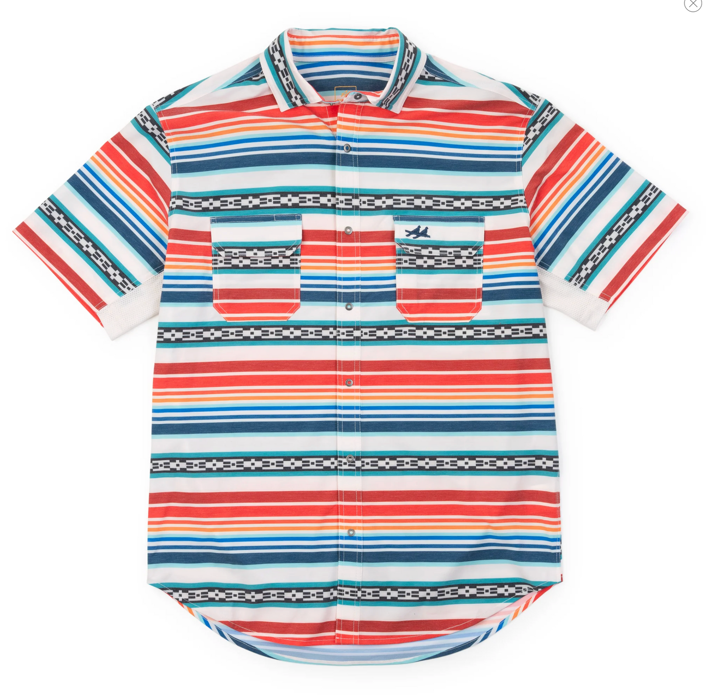 Rio Ultimate Outdoor Blend Short Sleeve Shirt - Aztec